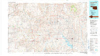 Foss Reservoir Oklahoma Historical topographic map, 1:100000 scale, 30 X 60 Minute, Year 1990