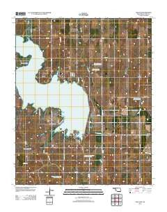 Foss Dam Oklahoma Historical topographic map, 1:24000 scale, 7.5 X 7.5 Minute, Year 2012