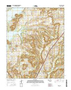 Foyil Oklahoma Current topographic map, 1:24000 scale, 7.5 X 7.5 Minute, Year 2016