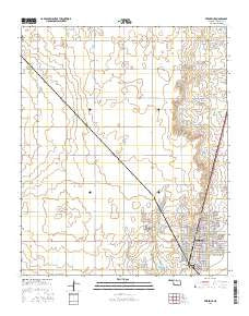 Frederick Oklahoma Current topographic map, 1:24000 scale, 7.5 X 7.5 Minute, Year 2016
