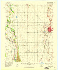 Frederick Oklahoma Historical topographic map, 1:62500 scale, 15 X 15 Minute, Year 1958
