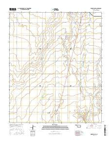 Frederick SE Oklahoma Current topographic map, 1:24000 scale, 7.5 X 7.5 Minute, Year 2016