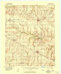 Garber Oklahoma Historical topographic map, 1:62500 scale, 15 X 15 Minute, Year 1956