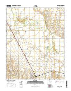 Geary North Oklahoma Current topographic map, 1:24000 scale, 7.5 X 7.5 Minute, Year 2016
