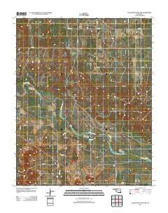 Glass Mountains NW Oklahoma Historical topographic map, 1:24000 scale, 7.5 X 7.5 Minute, Year 2012