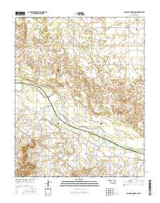 Glass Mountains NW Oklahoma Current topographic map, 1:24000 scale, 7.5 X 7.5 Minute, Year 2016