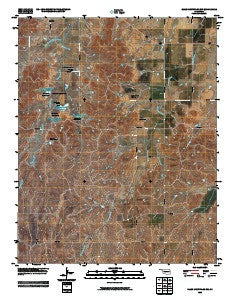 Glass Mountains SW Oklahoma Historical topographic map, 1:24000 scale, 7.5 X 7.5 Minute, Year 2009