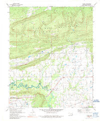 Gowen Oklahoma Historical topographic map, 1:24000 scale, 7.5 X 7.5 Minute, Year 1971