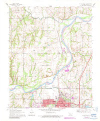 Guthrie North Oklahoma Historical topographic map, 1:24000 scale, 7.5 X 7.5 Minute, Year 1970