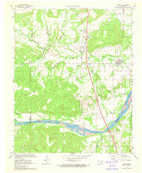 Hanna Oklahoma Historical topographic map, 1:24000 scale, 7.5 X 7.5 Minute, Year 1971