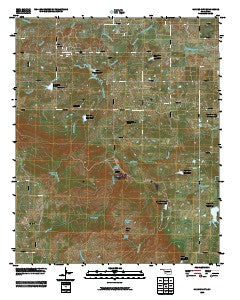 Harden City Oklahoma Historical topographic map, 1:24000 scale, 7.5 X 7.5 Minute, Year 2009