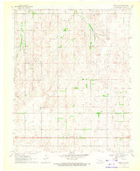 Harmon NW Oklahoma Historical topographic map, 1:24000 scale, 7.5 X 7.5 Minute, Year 1970