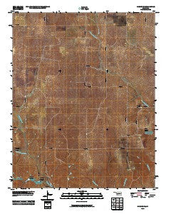 Harmon SE Oklahoma Historical topographic map, 1:24000 scale, 7.5 X 7.5 Minute, Year 2010