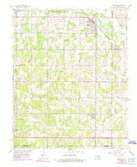 Harrah Oklahoma Historical topographic map, 1:24000 scale, 7.5 X 7.5 Minute, Year 1956