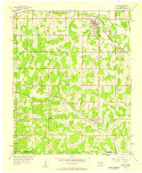 Harrah Oklahoma Historical topographic map, 1:24000 scale, 7.5 X 7.5 Minute, Year 1956