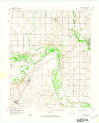 Hastings Oklahoma Historical topographic map, 1:62500 scale, 15 X 15 Minute, Year 1957