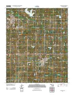 Healdton Oklahoma Historical topographic map, 1:24000 scale, 7.5 X 7.5 Minute, Year 2012