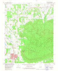 Heavener Oklahoma Historical topographic map, 1:24000 scale, 7.5 X 7.5 Minute, Year 1981