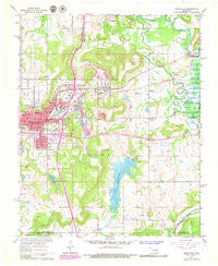 Henryetta Oklahoma Historical topographic map, 1:24000 scale, 7.5 X 7.5 Minute, Year 1962