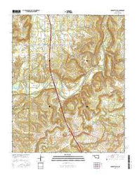 Henryetta SW Oklahoma Current topographic map, 1:24000 scale, 7.5 X 7.5 Minute, Year 2016