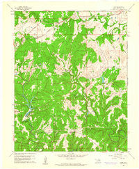 Herd Oklahoma Historical topographic map, 1:24000 scale, 7.5 X 7.5 Minute, Year 1960