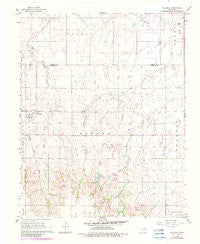 Hillsdale Oklahoma Historical topographic map, 1:24000 scale, 7.5 X 7.5 Minute, Year 1968