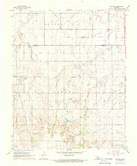 Hillsdale Oklahoma Historical topographic map, 1:24000 scale, 7.5 X 7.5 Minute, Year 1968