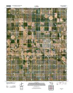 Hollis Oklahoma Historical topographic map, 1:24000 scale, 7.5 X 7.5 Minute, Year 2012