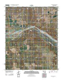 Hollis SW Oklahoma Historical topographic map, 1:24000 scale, 7.5 X 7.5 Minute, Year 2012