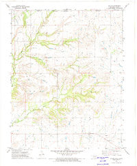 Hollow Oklahoma Historical topographic map, 1:24000 scale, 7.5 X 7.5 Minute, Year 1972
