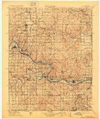 Hominy Oklahoma Historical topographic map, 1:62500 scale, 15 X 15 Minute, Year 1915