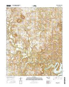 Hominy NE Oklahoma Current topographic map, 1:24000 scale, 7.5 X 7.5 Minute, Year 2016