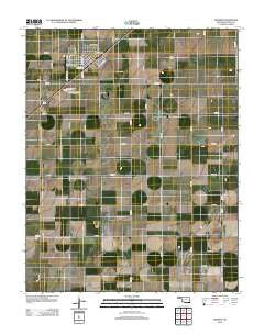 Hooker Oklahoma Historical topographic map, 1:24000 scale, 7.5 X 7.5 Minute, Year 2012
