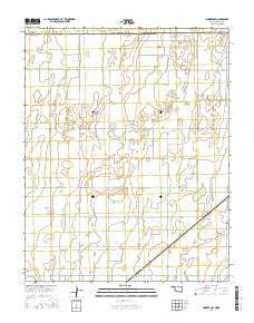 Hooker NW Oklahoma Current topographic map, 1:24000 scale, 7.5 X 7.5 Minute, Year 2016