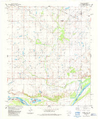 Hooper Oklahoma Historical topographic map, 1:24000 scale, 7.5 X 7.5 Minute, Year 1984