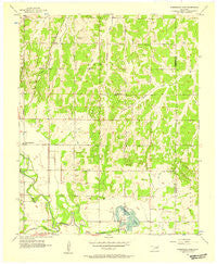 Horseshoe Lake Oklahoma Historical topographic map, 1:24000 scale, 7.5 X 7.5 Minute, Year 1956