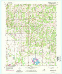 Horseshoe Lake Oklahoma Historical topographic map, 1:24000 scale, 7.5 X 7.5 Minute, Year 1956