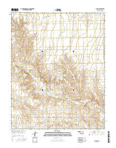 Hough Oklahoma Current topographic map, 1:24000 scale, 7.5 X 7.5 Minute, Year 2016