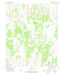 Hucmac Oklahoma Historical topographic map, 1:24000 scale, 7.5 X 7.5 Minute, Year 1972