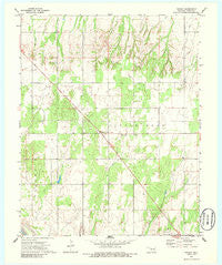 Hucmac Oklahoma Historical topographic map, 1:24000 scale, 7.5 X 7.5 Minute, Year 1972