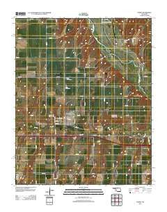 Hydro Oklahoma Historical topographic map, 1:24000 scale, 7.5 X 7.5 Minute, Year 2012