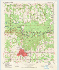 Idabel Oklahoma Historical topographic map, 1:24000 scale, 7.5 X 7.5 Minute, Year 1950