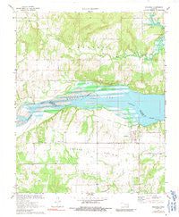 Indianola Oklahoma Historical topographic map, 1:24000 scale, 7.5 X 7.5 Minute, Year 1971