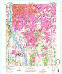 Jenks Oklahoma Historical topographic map, 1:24000 scale, 7.5 X 7.5 Minute, Year 1952