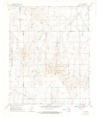 Jet SE Oklahoma Historical topographic map, 1:24000 scale, 7.5 X 7.5 Minute, Year 1969