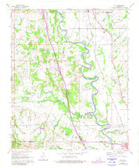 Joy Oklahoma Historical topographic map, 1:24000 scale, 7.5 X 7.5 Minute, Year 1965