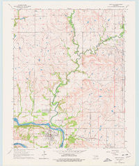 Kaw City Oklahoma Historical topographic map, 1:24000 scale, 7.5 X 7.5 Minute, Year 1964