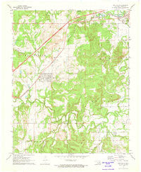 Kellyville Oklahoma Historical topographic map, 1:24000 scale, 7.5 X 7.5 Minute, Year 1972