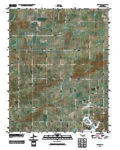 Ketchum Oklahoma Historical topographic map, 1:24000 scale, 7.5 X 7.5 Minute, Year 2010