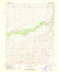 Keyes NE Oklahoma Historical topographic map, 1:24000 scale, 7.5 X 7.5 Minute, Year 1971